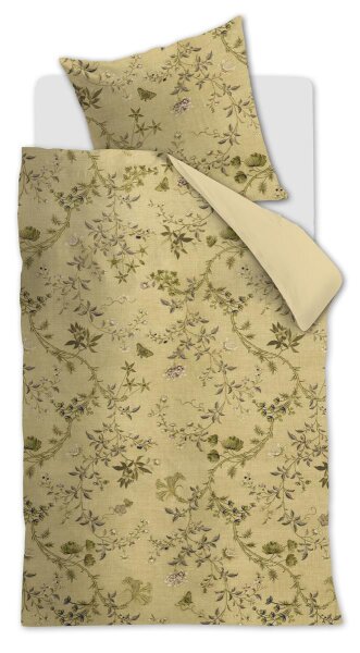 Beddinghouse Bettwäsche Charlotte Olive Green 155x220 grün