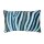 KAAT Amsterdam Kissen ko Wild Stripes Blue Green 30 cm x 50 cm blau