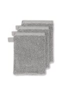 vtwonen Waschlappen Groove Anthracite 16x22 Set a 3 Stk grau
