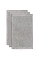 vtwonen Gästetuch Groove Anthracite 30x50 Set a 3...