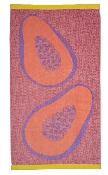 KAAT Amsterdam Heimtextilie Strandtuch Papaya Multi 100x180 bunt