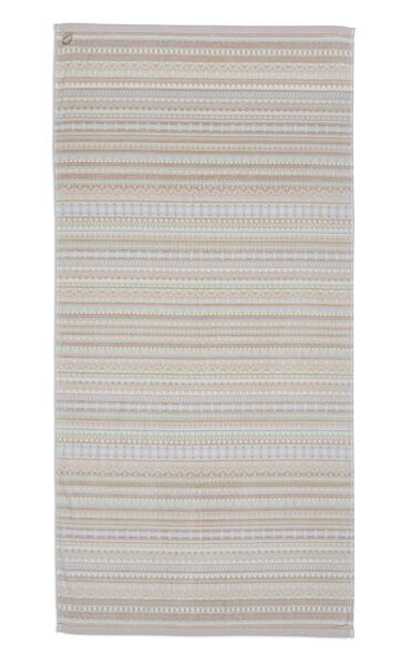 PiP Studio Heimtextilie Duschtuch Geometric Print Sand 70x140 natur