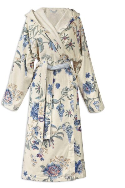 PiP Studio Heimtextilie Ba mantel Secret Gar n Bathrobe WhiteBlue XXL blau