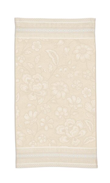 PiP Studio Handtuch Jasmin Jacquard Sand Set a 3 Stk 55x100 natur