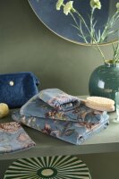 PiP Studio Heimtextilie Waschlappen Secret Gar n Blue Set a 3 Stk 16x22 blau