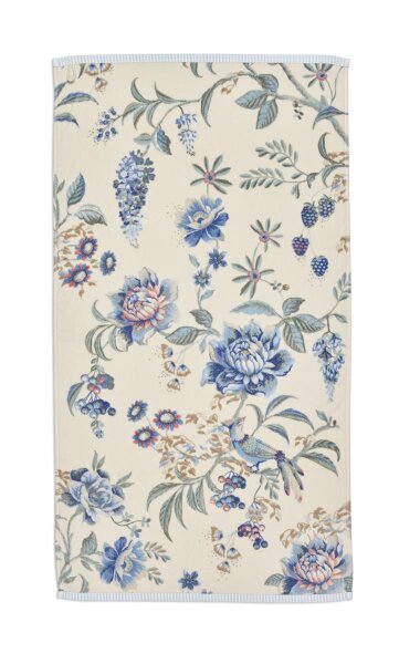 PiP Studio Handtuch Secret Gar n WhiteBlue Set a 3 Stk 55x100 blau