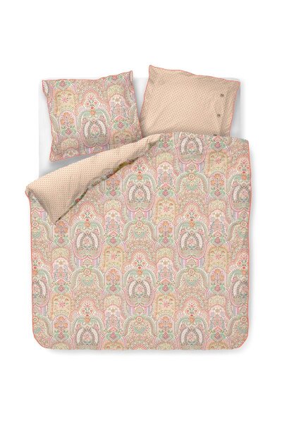 PiP Studio Bettwäsche Jabali Flower Coral 200x200 orange