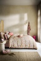 PiP Studio Bettwäsche Jabali Flower Coral 200x200 orange