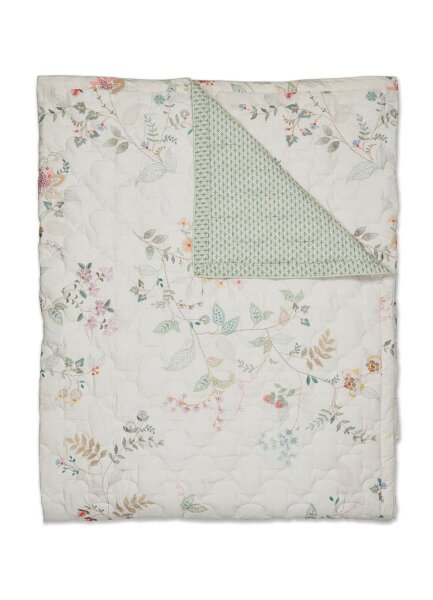 PiP Studio Tagesdecke Kili Flower Quilt White 270x260 weiß