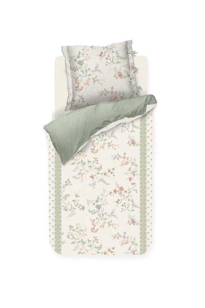 PiP Studio Bettwäsche Kili Flower White 135x200 weiß