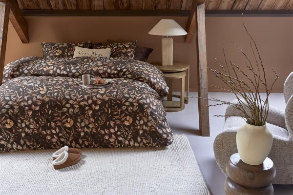 Rivièra Maison Bettwäsche Fa d Fall Brown 155x220 braun