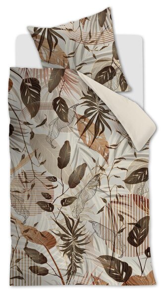 Rivièra Maison Bettwäsche Sunset Leafs Brown 135x200 braun