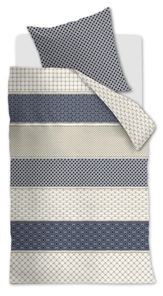 Rivièra Maison Bettwäsche Ropes Navy 155x220 blau