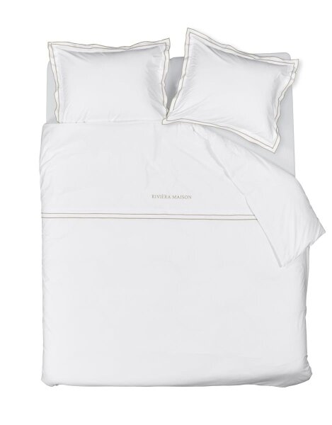 Rivièra Maison Bettwäsche Salute Sand 200x200 natur