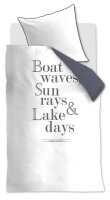 Rivièra Maison Bettwäsche Lake Days Navy 135x200 blau