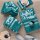 Beddinghouse x Van Gogh Museum Heimtextilie Waschlappen Fleurir Towel Blue Set a 3 Stk 16x22 blau