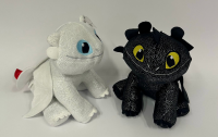 Kuscheltier Dragons Ohnezahn Tagschatten weiß 24 cm Drachenzähmen leicht gemacht Plüschtier Stofftier Anime Plush Stofftier Cute Plushie Halloween Weihnachten Geschenke für Kinder