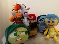 Alles steht kopf 2 Figuren Plüsch Kuscheltier Spielzeug Spiel Plüschtier Freude