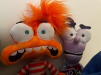 Alles steht kopf 2 Figuren Plüsch Kuscheltier Spielzeug Spiel Plüschtier Zweifel