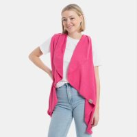 Knit Factory Senna gestrickte Weste Fuchsia
