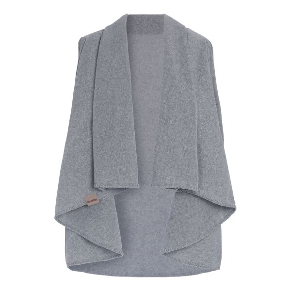 Knit Factory Senna Gestrickte Weste Grau