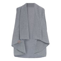 Knit Factory Senna Gestrickte Weste Grau