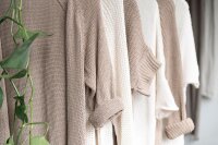 Knit Factory Jasmin Kurze Strickjacke Leinen 40/42