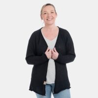 Knit Factory Jasmin Kurze Strickjacke Schwarz 36/38