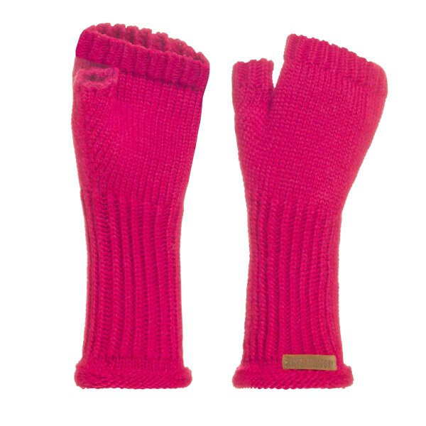 Knit Factory Cleo Handstulpen Fuchsia