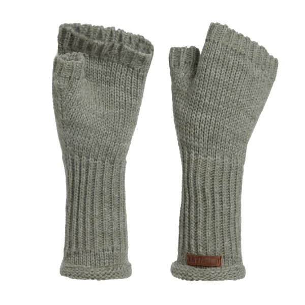 Knit Factory Cleo Handstulpen Urban Green
