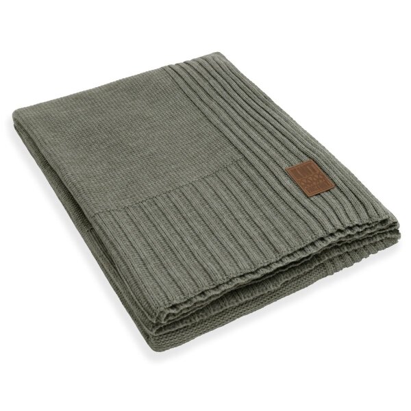 Knit Factory Uni Plaid XL Urban Green 195x225 195x225 cm