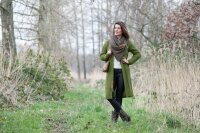 Knit Factory Luna Lange Strickjacke Urban Green 40/42