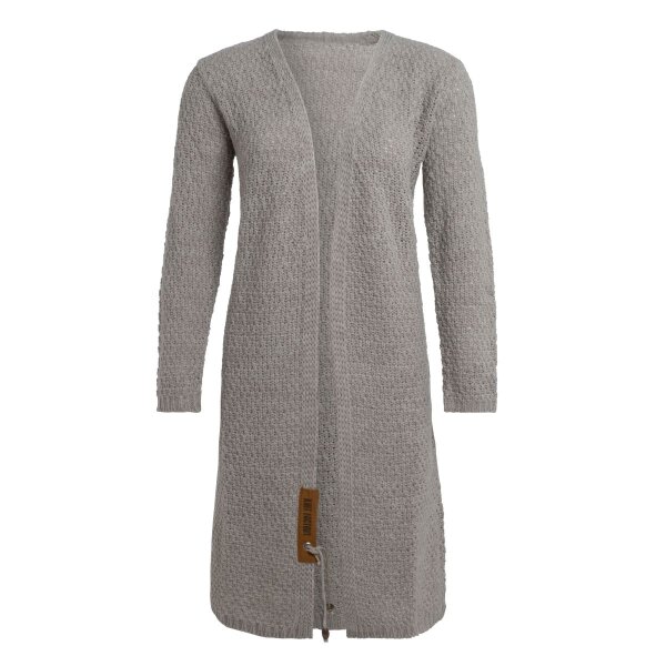 Knit Factory Luna Lange Strickjacke Iced Clay 36/38
