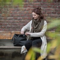 Knit Factory Luna Lange Strickjacke Iced Clay 36/38