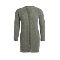 Knit Factory Luna Strickjacke Urban Green 36/38 Mit Taschen
