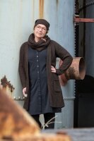Knit Factory Luna Strickjacke Iced Clay 36/38 Mit Taschen