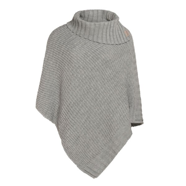 Knit Factory Nicky Gestrickter Poncho Iced Clay