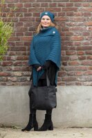 Knit Factory Nicky Gestrickter Poncho Iced Clay