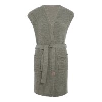 Knit Factory Luna Strickweste Urban Green 40/42