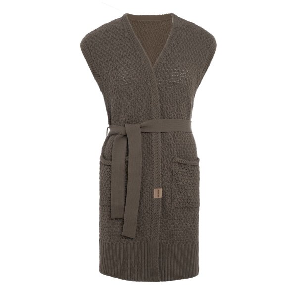 Knit Factory Luna Strickweste Cappuccino 40/42