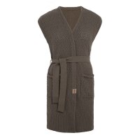 Knit Factory Luna Strickweste Cappuccino 40/42