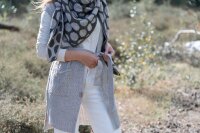 Knit Factory Luna Strickweste Iced Clay 40/42