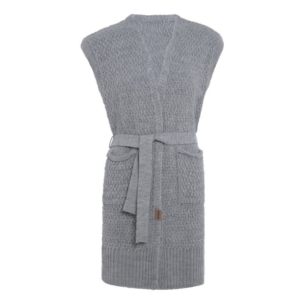 Knit Factory Luna Strickweste Grau 36/38