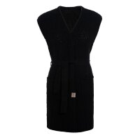 Knit Factory Luna Strickweste Schwarz 36/38