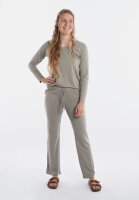 Knit Factory Lily Shirt Urban Green L Langen Ärmeln