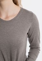 Knit Factory Lily Shirt Taupe XL Langen Ärmeln