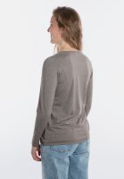 Knit Factory Lily Shirt Taupe M Langen Ärmeln