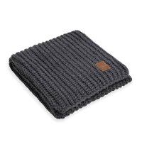 Knit Factory Cody Plaid Anthrazit 160x130 160x130 cm