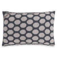 Knit Factory Cody Kissen Anthrazit/Iced Clay 60x40