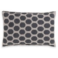 Knit Factory Cody Kissen Anthrazit/Iced Clay 60x40